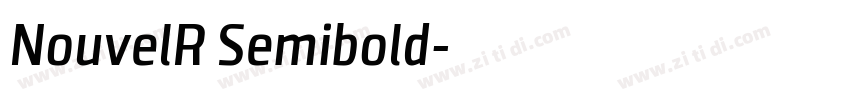 NouvelR Semibold字体转换